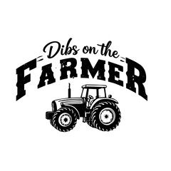 vector illustration of a farm  truck