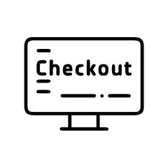 Checkout screen showing online payment process