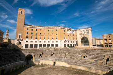 Fototapeta premium lecce, a city in Puglia famous for its Baroque monuments and historic center