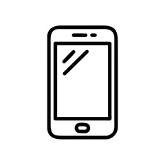 Modern smartphone icon for app or mobile design