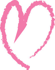 Hand Drawn Doodle Brush Heart