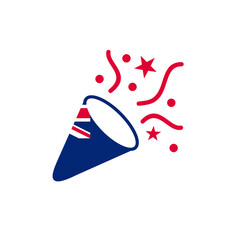 Australia Flag Party Hat In Icon
