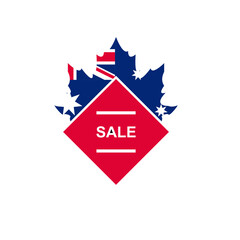 Australia Flag Sale Banner In Icon