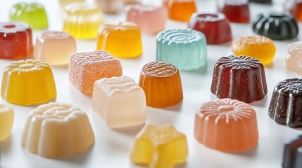 Colorful assorted jelly candies