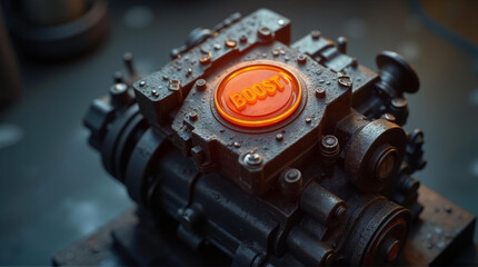 Boost Button, Engine, Mechanical Power, and Performance Activation