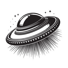  Retro Flying Saucer Design Collection