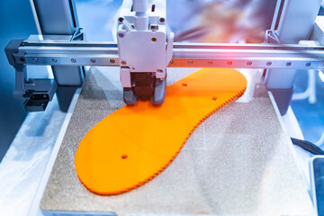 3d printed shoe figure close-up