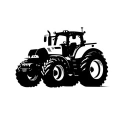 tractor isolated on white background