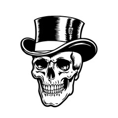skull with hat