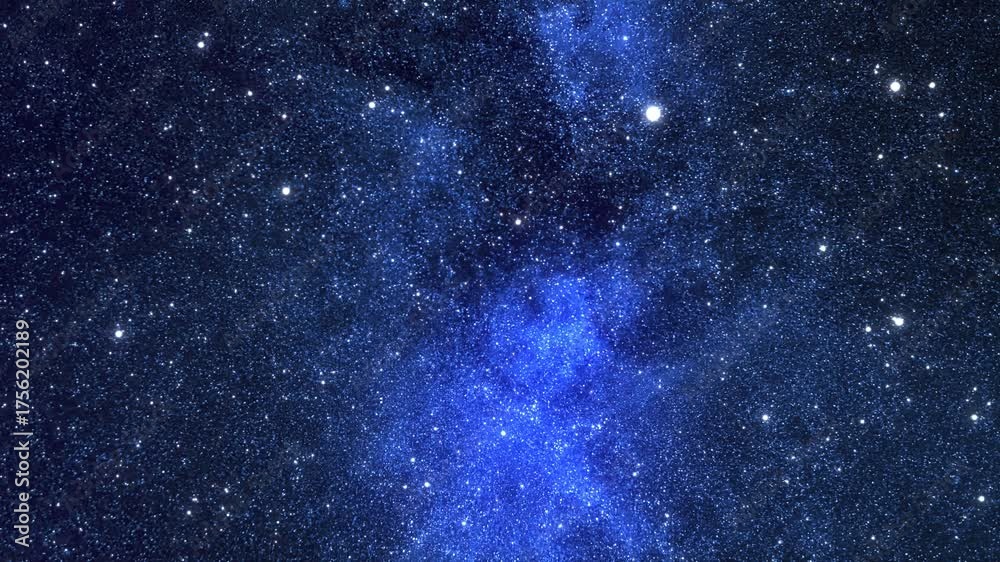 Canvas Prints looped animation. an intergalactic journey through neon-glowing clusters of stars and galaxies to th