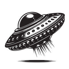  Retro Flying Saucer Design Collection