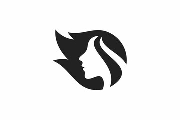 Hairstyle Woman Logo 