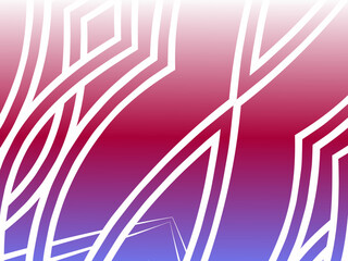 colourful simple anda modern batik line art 