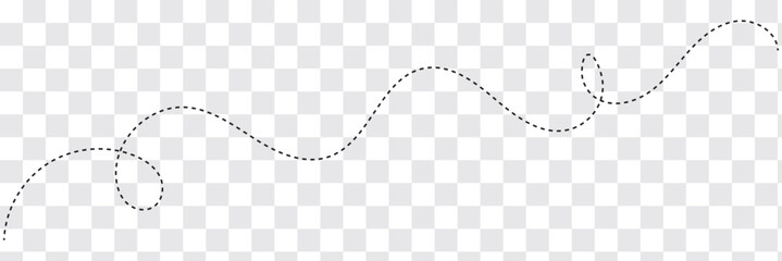 Long squiggle dashed line
