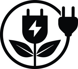 Eco Electric Vector Icon