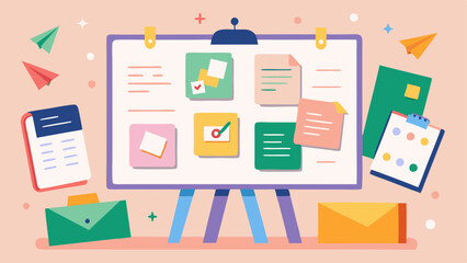 A bulletin board displaying flyers for upcoming art classes and events.