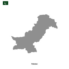 Pakistan map isolated on transparent background