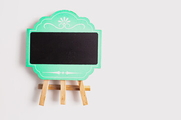 Decorative Mini Blackboard on Wooden Easel