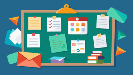 A bulletin board filled with flyers and announcements for upcoming university events and opportunities.