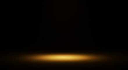 Luxury blank background a simple image of a golden light source illuminating a dark background with a gradient effect
