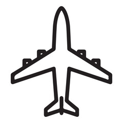 Airplane Icon – Minimal Flight Symbol
