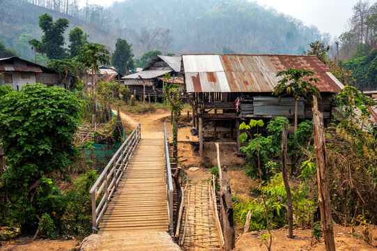 Kayan longneck village near Mae Hong Son, Thailand