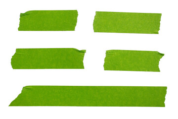 PNG Green adhesive torn paper masking tape pieces isolated on white background