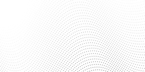 Line Flowing dots particles nice wave pattern halftone black gradient curve noise. Abstract vector