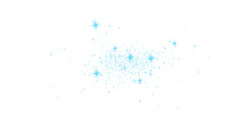 Blue Holiday Light Burst Featuring Fireworks, Bokeh Glow, and Magic Star Explosion for Celebration or Christmas Card Design