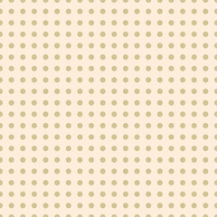 Vector seamless design with sand polka dots on a cream background. Elegant neutral style, suited for branding, print, and web projects.