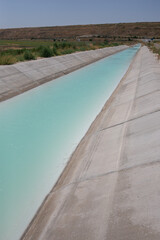 An acidic river flows from the territory of the plant