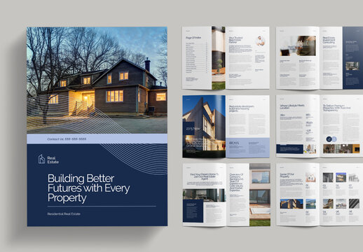 Modern Real Estate Brochure Layout
