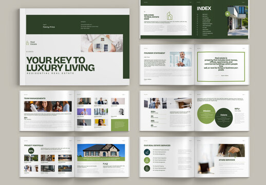 Landscape Real Estate Brochure Template