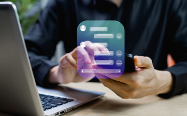 Artificial intelligence chatbot agent providing virtual client service and automated communication support for business assistance and customer interaction efficiency.