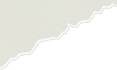 Torn edge of beige paper isolated on transparent background