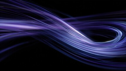 Energetic Abstract Light Streaks on Dark Background