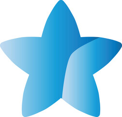 Blue Gradient Star