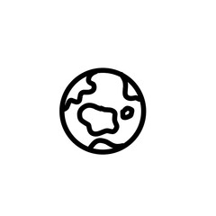 Obraz premium Globe line art