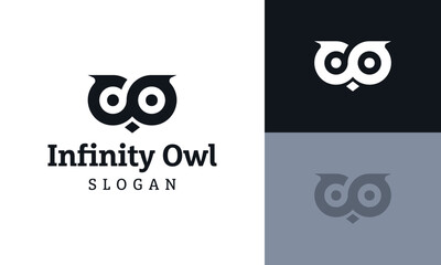 Owl and Infinity Logo Design Inspiration