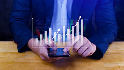 Business, Finance and Investment, data analysis concept, business planning, market research, Analysis finance graph and market chart investment, Stock market investment.