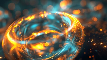 abstract background with glowing lights