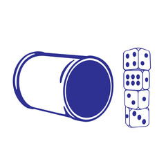 simple vector of stacked dice game