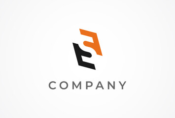 Initial Letter SF or FS Logo, Letter SF monogram logo design, vector illustration