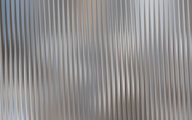Fototapeta premium Vertical metallic ribbed texture with a subtle sheen, creating a modern and industrial background