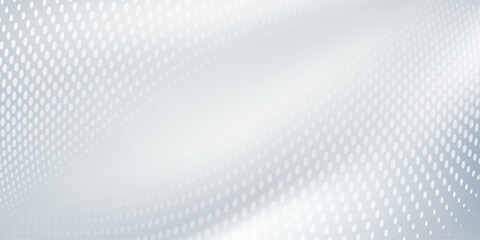 Abstract grey wave background poster with dynamic. White gray wave light technology texture background dots.