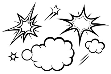 comic book explosion vector