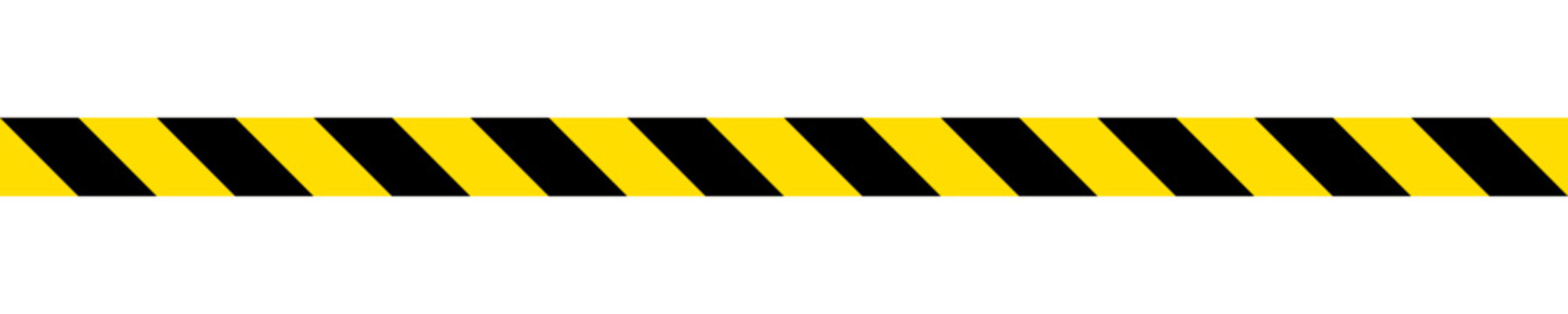 Yellow and black caution tape