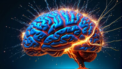 AI, 人工知能, 推論, 脳, 人間, 頭, イラスト, アブストラクト, 医学, 