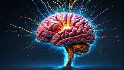 AI, 人工知能, 推論, 脳, 人間, 頭, イラスト, アブストラクト, 医学, 