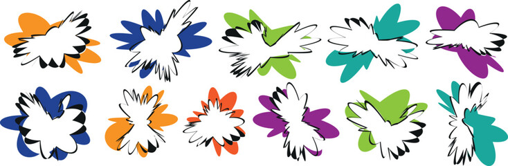 Retro Floral Vector Illustration Pack — Vintage Flowers, Ornamental Shapes, and Seamless Pattern Design for Labels, Tags, and Frames